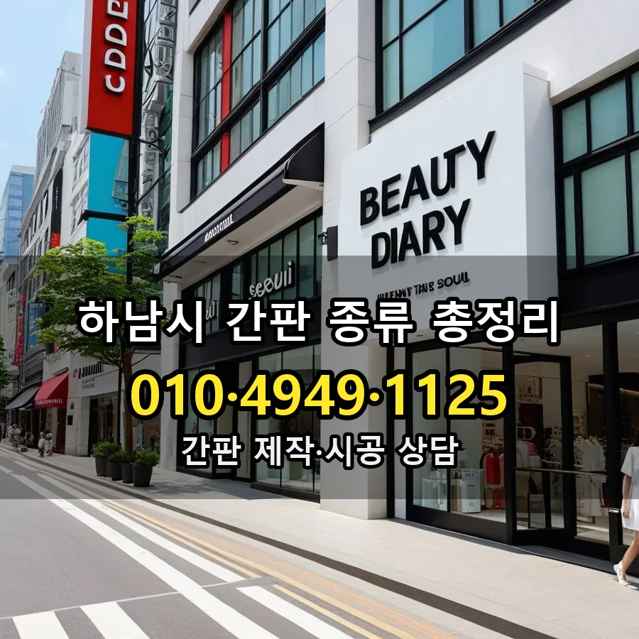 간판 제작·시공 모습